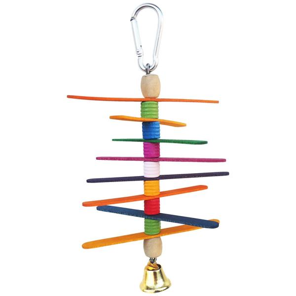 メーカー：Rainbow rabbirdtoy　_animal　レインボー　カラフルスティック　4582320026626　20191220　GBNM　小動物　鳥　おもちゃ　木のおもちゃ　吊り下げ式　吊り下げ式おもちゃ　天然素材　天然木　木...