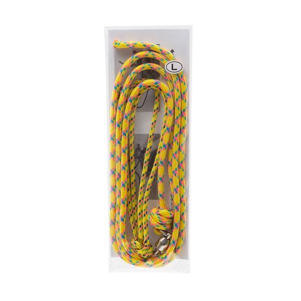 メーカー：アニマルプランニング 猛禽類用　ロープジェス　L　150cm　イエロー　20200223　kszk　鳥　猛禽類　繋留　足紐　リーシュ　アメリカワシミミズク　ベンガルワシミミズク　ハリスホーク　リード　y20m02