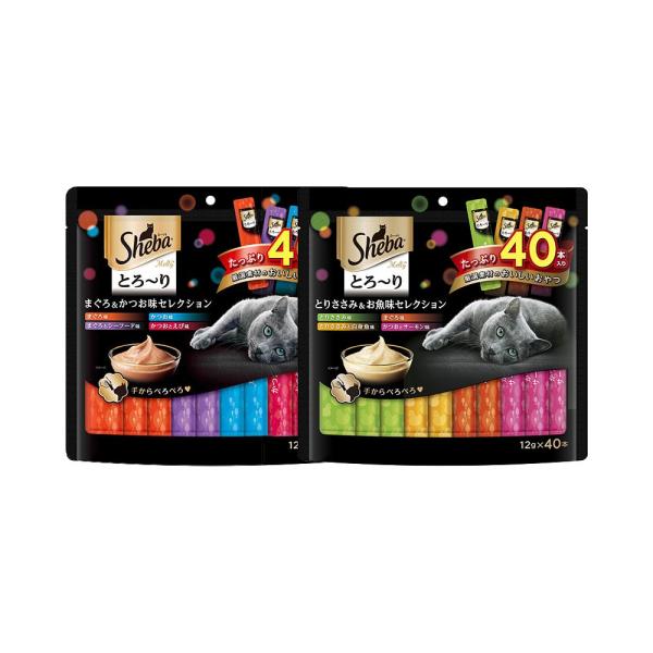 シーバ　とろ〜り　メルティ　４０本×２種セット　キャットフード