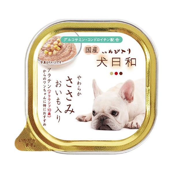 わんわん 犬日和トレイ ささみ アラウンド１０歳 １００ｇ×２４個