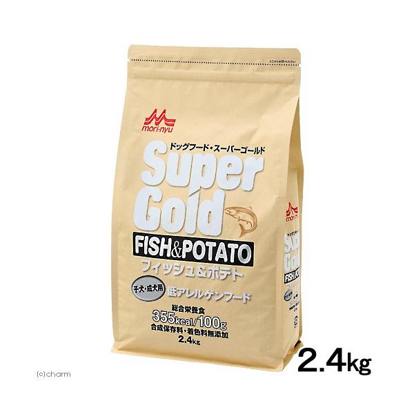 他サイト： ドッグフード　森乳　スーパーゴールド　フィッシュ＆ポテト　子犬・成犬用　２．４ｋｇの商品画像