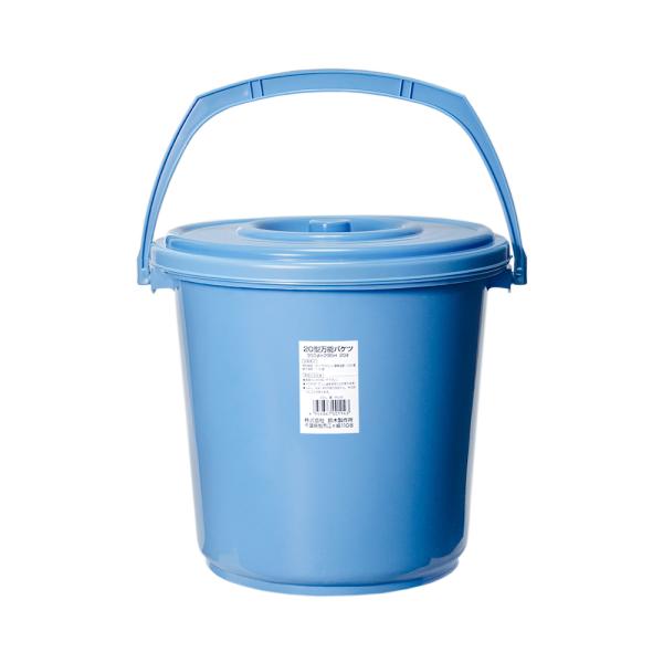 青色装飾の陶器製バケツ 青色装飾の陶器製バケツ
