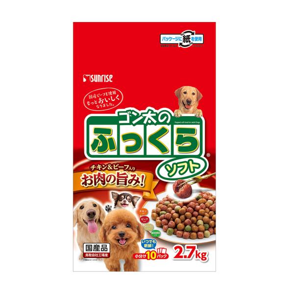 他サイト： ドッグフード　ゴン太のふっくらソフト　２．７ｋｇの商品画像
