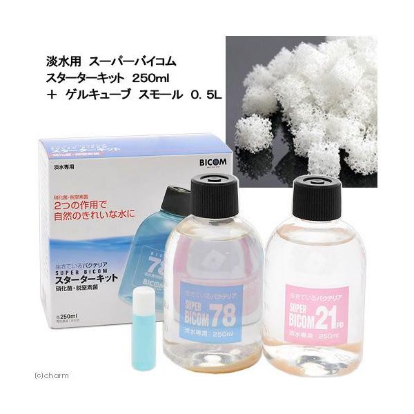 淡水用 スーパーバイコム スターターキット ２５０ｍｌ ゲルキューブ スモール ０ ５ｌ バクテリア 熱帯魚 観賞魚 チャーム Charm Paypayモール店 通販 Paypayモール