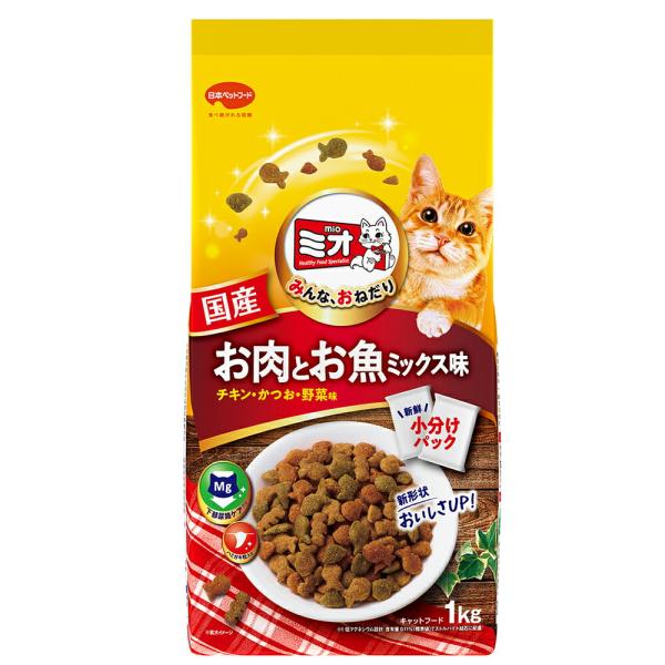 他サイト： キャットフード　ミオ　ドライミックス　お肉とお魚ミックス味　１ｋｇの商品画像