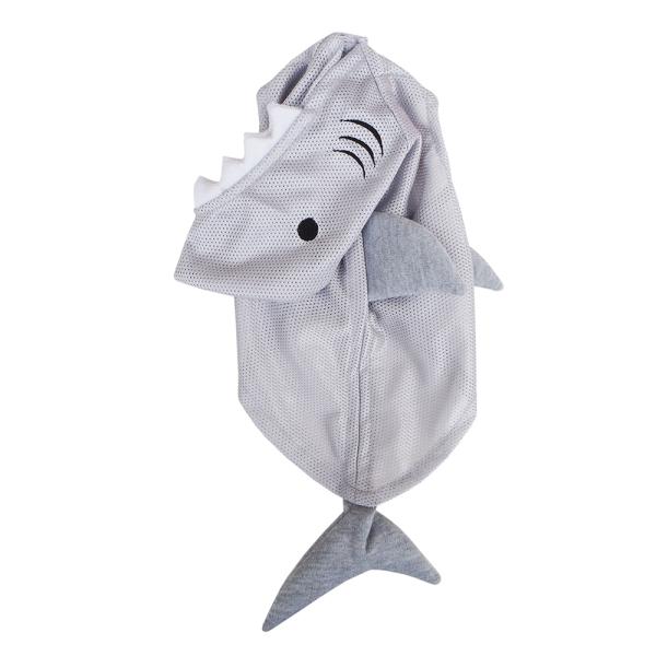 レインボー レインボー メッシュのサメ S 犬用 服 メッシュ素材 