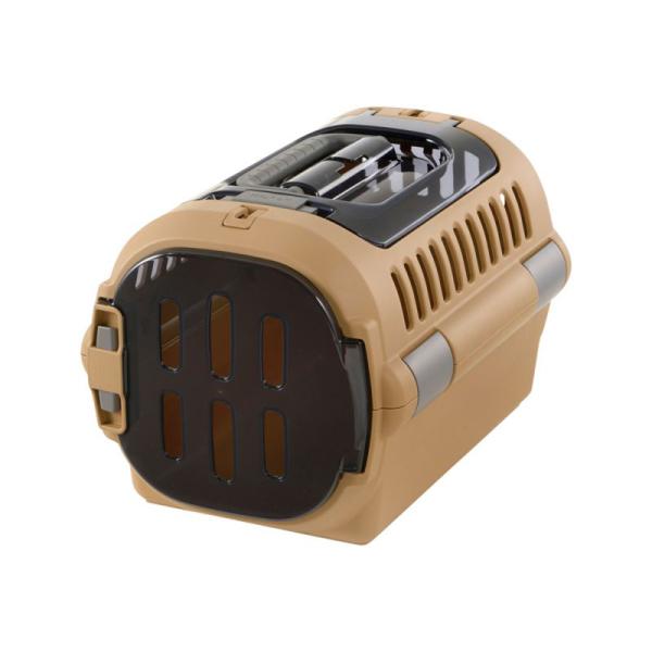 メーカー：リッチェル minimalcarry　ブラウン　メーカー画像　リッチェル　キャンピングキャリー　ファイン　ダブルドア　Ｓ　茶　4945680562027　20210414　ｙ21ｍ04　mikari　犬用品　猫用品　うさぎ　犬　猫...