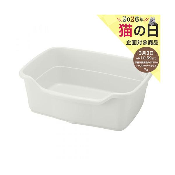 メーカー：リッチェル メーカー画像　ホワイト　リッチェル　ラプレ　ネコトイレ　深型　６０　白　4945680566742　20210512　ＧＢＮＭ　y21m05　猫用品　猫　ねこ　猫用　ねこ用　トイレ　ノーマル　ノーマルタイプ　フード　フ...