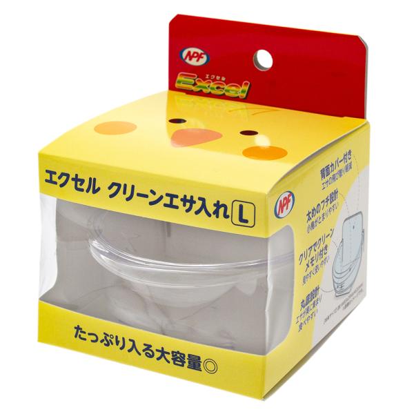 メーカー：ナチュラルペット ＮＰＦ　クリーンエサ入れ　Ｌ　4932804353524　20210610　ｙ21ｍ06　mikari　鳥　とり　鳥用品　小鳥用品　小鳥　餌　エサ　エサ入れ　餌入れ　容器　大きめ　透明　クリーン　大容量　エクセル...