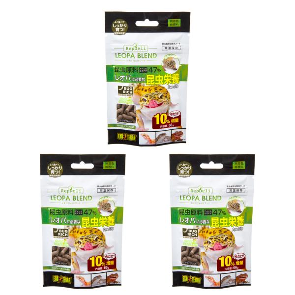 メーカー：ジェックス ジェックス　_hachu　_kame　ＧＥＸ　エキゾテラ　レオパブレンドフード　６０ｇ×３個　20210723　ＧＢＮＭ　y21m07　亀・爬虫類　両生類　爬虫類　レオパードゲッコー　ヒョウモントカゲモドキ　ヤモリ　昆...