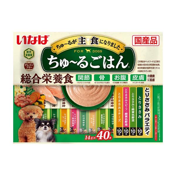 他サイト： いなば　ちゅ〜るごはん　とりささみバラエティ　１４ｇ×４０本の商品画像