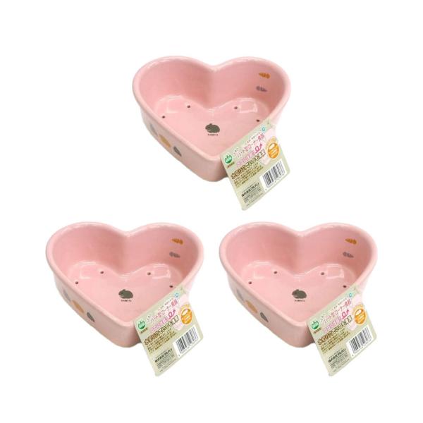 メーカー：マルカン mlmfkline　小動物　鳥　ウサギ　食器　マルカン　うさぎのハート型コーナー食器　pedyr99　usa_shirabe0308　vlen2015_animal　vlen2016_animal　49064565280...