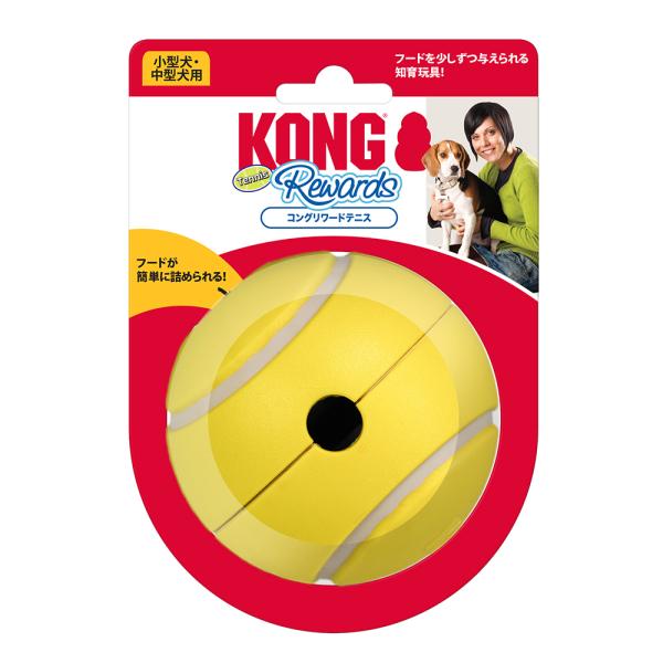 メーカー：コングジャパン メーカー画像　コング　リワードテニス　Ｓ　0035585751900　犬　いぬ　犬用　いぬ用　トリーツ　トリーツ玩具　知育　知育トイ　知育玩具　運動不足　ストレス　ストレス解消　ストレス発散　ボール　頑丈　丈夫　耐...