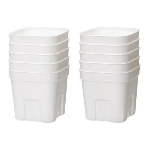 スリット鉢　植木鉢　鉢　ガーデニング用品　アップルウェアー　プレステラ　１０５型　モスグリーン　ガーデニング　園芸用品　ポット　苗ポット　育苗　３号　プラ鉢　プラステ　スリッド　スリット　プラポット　緑　硬め　プラスチック　y22m02　多...