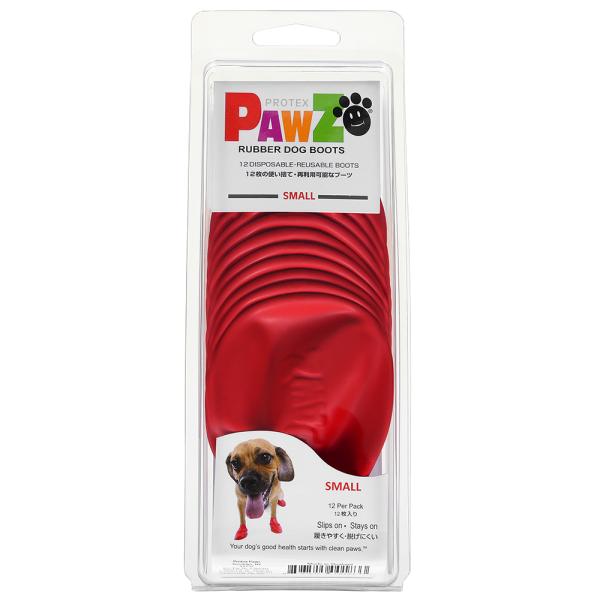 メーカー：Pawz Dog Boots 犬用品　犬　靴　Pawz　ラバードッグブーツ　S　レッド　犬用　ラバーブーツ　ラバー　いぬ　愛犬　ドッグ　ドック　dog　老犬　シニア　シニア犬　高齢犬　成犬　幼犬　子犬　こいぬ　子いぬ　小型犬　中型...