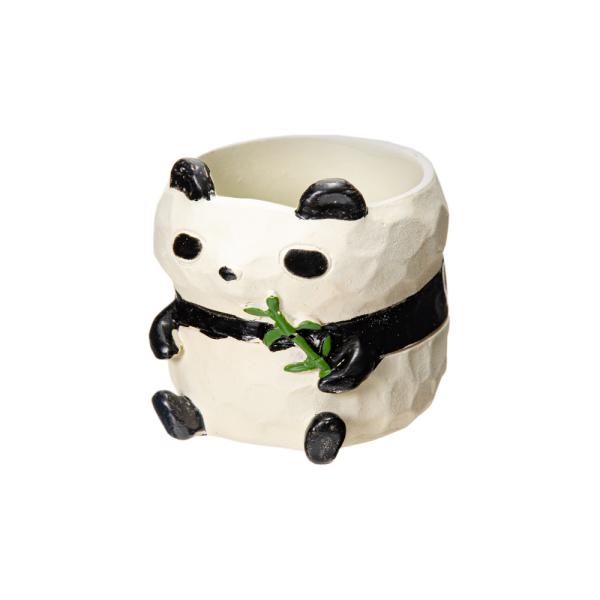 メーカー：ケーイーアイ littleregin　リトルレジンポット　パンダ　１号ポット用　鉢カバー　4530254007297　20220818　ｙ22ｍ08　Y.K.　リトルアニマル　レジン　プラスチック　鉢　鉢植え　ポット　園芸　園芸用...