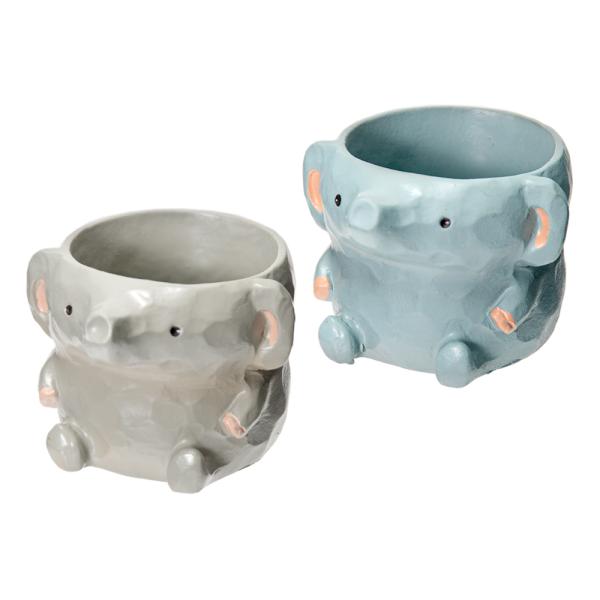 メーカー：ケーイーアイ littleregin　鉢カバー　鉢　植木鉢　ガーデニング用品　ゾウ　１号ポット用　色おまかせ　4530254103388　20220426　ｙ22ｍ04　Y.K.　リトルレジンポット　レジン　プラスチック　鉢植え　...