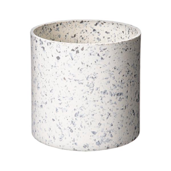 frditem_hidden　エコチップマーブル　フラワーポット　Ｍ　ホワイト　穴なし　鉢カバー　4582528491851　20220630　ｙ22ｍ06　mura　園芸　ガーデニング　園芸用品　ガーデニング用品　ポット　鉢　植木鉢　底穴...