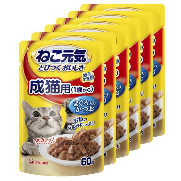 ねこ元気 ねこ元気 総合栄養食 パウチ 成猫用（1歳から） まぐろ入り