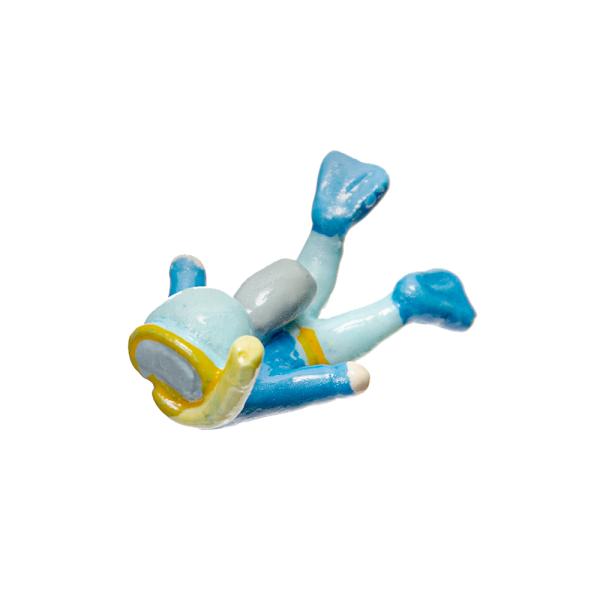 メーカー：丸和貿易 ノーティー　ミニマスコット　ダイバー　ブルー　4988441843607　20220822　y22m08　mura　アクアリウム　アクアテラリウム　テラリウム　パルダリウム　人形　マスコット　オブジェ　ミニフィギュア　フ...