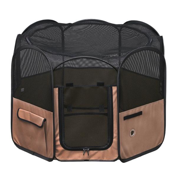 メーカー：アイリスオーヤマ メーカー画像　アイリスオーヤマ　折りたたみサークル　Ｍサイズ　ブラウン　ＰＯＴＳ−９２０Ａ　犬　猫　ペット　サークル　ソフトサークル　ケージ　4967576252959　20220804　ｙ22ｍ08　Y.K.　...