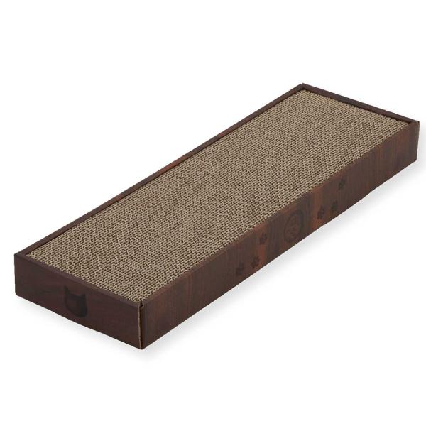 メーカー：猫壱 メーカー画像　猫用　爪とぎ　猫壱　バリバリパッド　スリム　ダークブラウン　4580471868805　20220825　ｙ22ｍ08　mura　おもちゃ　猫用品　猫　ねこ　ねこ用　爪研ぎ　爪砥ぎ　ケア　お手入れ　ケア・お手入...