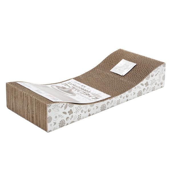 メーカー：シーズイシハラ 猫用　爪とぎ　シーズイシハラ　ミュウミュウ　つめみがき　ハーフパイプタイプ　ボタニカル　4990968317523　20220926　y22m09　mura　_neko　爪みがき　つめとぎ　猫用品　段ボール・紙　ダ...