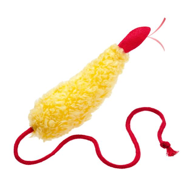 メーカー：イトスイ コメット　国産おもちゃ　えび天　大　ひも付き　4971453057094　20221003　y22m10　mura　猫用　猫用品　猫　ねこ　キャット　おもちゃ　玩具　トイ　toy　えび　海老　ぬいぐるみ　じゃれる　蹴る　...