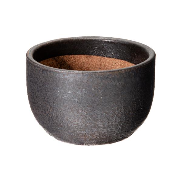メーカー：かみ山陶器 盆栽鉢　植木鉢　鉢　ガーデニング用品　信楽焼　黒マット尻丸　５号　多肉植物　山野草　2250002832132　20220905　ｙ22ｍ09　mura　ガーデニング　園芸　園芸用品　鉢・鉢皿　焼き物　焼物　陶器　陶磁...