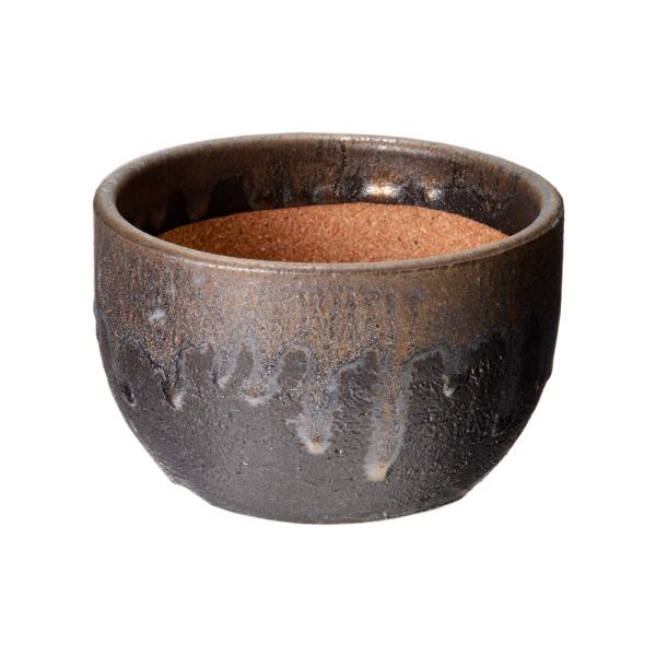 メーカー：かみ山陶器 盆栽鉢　植木鉢　鉢　ガーデニング用品　信楽焼　金彩尻丸　５号　多肉植物　山野草　2250002832156　20220905　ｙ22ｍ09　mura　ガーデニング　園芸　園芸用品　鉢・鉢皿　焼き物　焼物　陶器　陶磁器　...