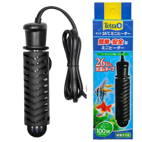 メーカー：テトラ テトラ　２６℃ミニヒーター　１００Ｗ　安全カバー付　4571269553676　20221031　ｙ22ｍ10　mura　アクアリウム　アクアリウム用品　アクア用品　保温　ヒーター　ミニヒーター　オートヒーター　サーモスタ...