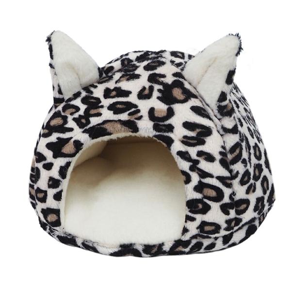 レインボー　アニマルミニテント　レオパード　ナスカン付き　ハムスター　デグー　ハウス　隠れ家　布製