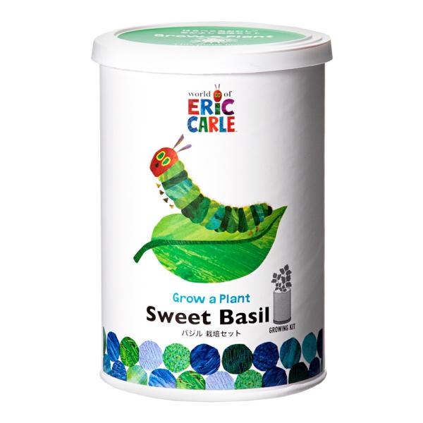 メーカー：聖新陶芸 haraaokit　聖新陶芸　はらぺこあおむし　なかよし栽培セット　バジル　栽培　ガーデニング　ガーデン　園芸　園芸用品　育成　室内で　室内　部屋　気軽　植物　グリーン　趣味　子どもと一緒に　子ども　子供　たね　種　種ま...