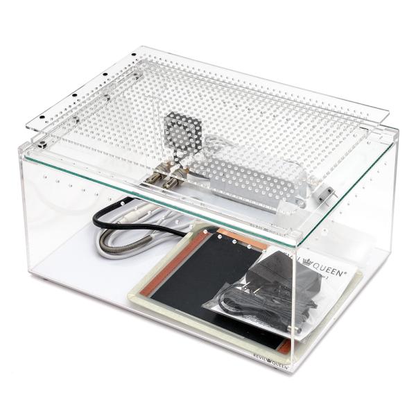 メーカー：マメデザイン □レビルクイーン　レビルケージノーマル　換気扇・サーモスタット・温度センサー・ヒーター付　4571252972477　20230217　ｙ23ｍ02　mura　亀・爬虫類　両生類・爬虫類　ペット用品　ケージ　セット　...