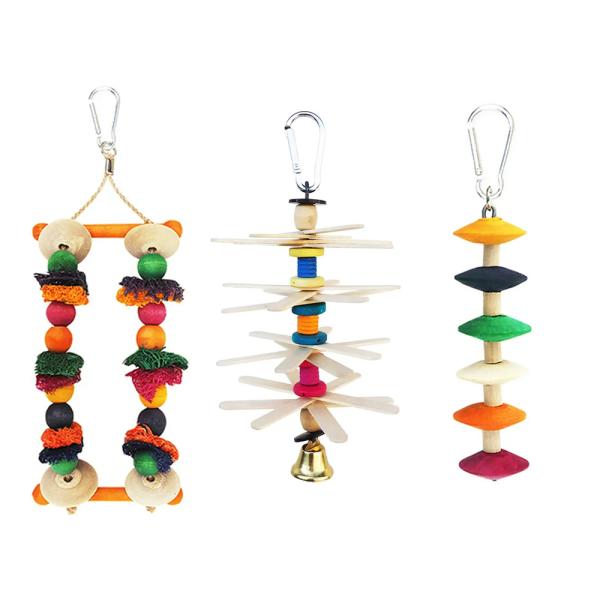メーカー：Rainbow _animal　レインボー　プロペラスティック　4582320026619　鳥　おもちゃ　木のおもちゃ　吊り下げ式　吊り下げ式おもちゃ　天然素材　ＢＩＲＤ　ＴＯＹ　天然木　木製　セキセイインコ　小型インコ　中型イン...