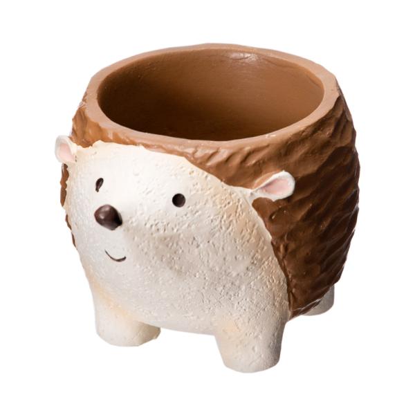 メーカー：ケーイーアイ littleregin　鉢カバー　鉢　植木鉢　ガーデニング用品　リトルレジンポット　四つ足アニマル　ハリネズミ　１号ポット用　4530254159736　20230206　ｙ23ｍ02　muraリトルアニマル　レジン...