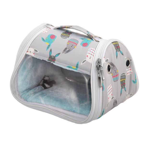 メーカー：fuu frditem_hidden　ｆｕｕ　小動物のお外がみえる　お出かけキャリー　ライトグレー　大　4573298444338　20230106　ｙ23ｍ01　mura　小動物　鳥　ペット用品　小動物用品　キャリー　ハムスター...