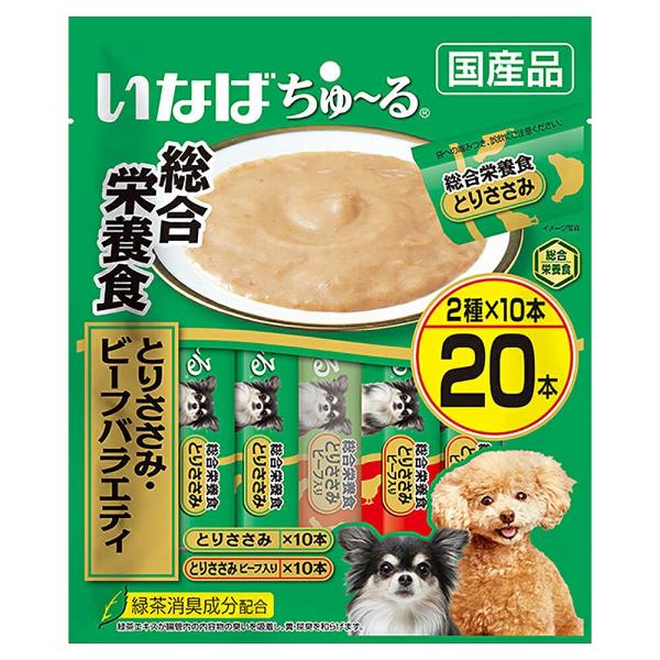 INABA ちゅ〜る いなば ちゅ〜る総合栄養食 とりささみ・ビーフ