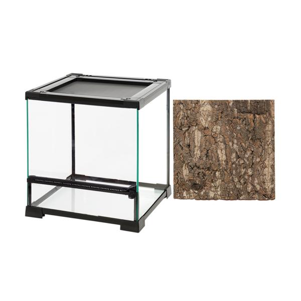 爬虫類ケージ テラスペース コルクスクリーン付きセット3030