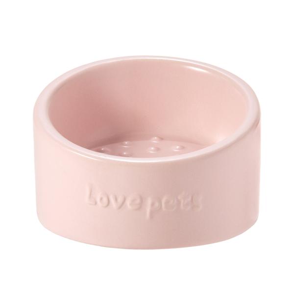 メーカー：fuu ｆｕｕ　陶器のフードボール　ｌｏｖｅｐｅｔ　ピンク　4573298445571　20230303　ｙ23ｍ03　mura　小動物・鳥　ペット用品　小動物用品　小動物　犬用品　猫用品　犬　猫　小型犬　超小型犬　うさぎ　デグー...
