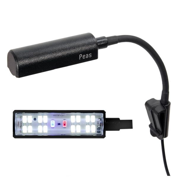 メーカー：コトブキ 水槽　ライト　4972814033825　コトブキ工芸　ミニＬＥＤ　ピース　ブラック　ＬＥＤ　照明　アクアリウム　アクアリウム用品　取り付け簡単　観賞魚用　淡水　水草　水草水槽　ベタ　グラスアクアリウム　グラスアクア　水...