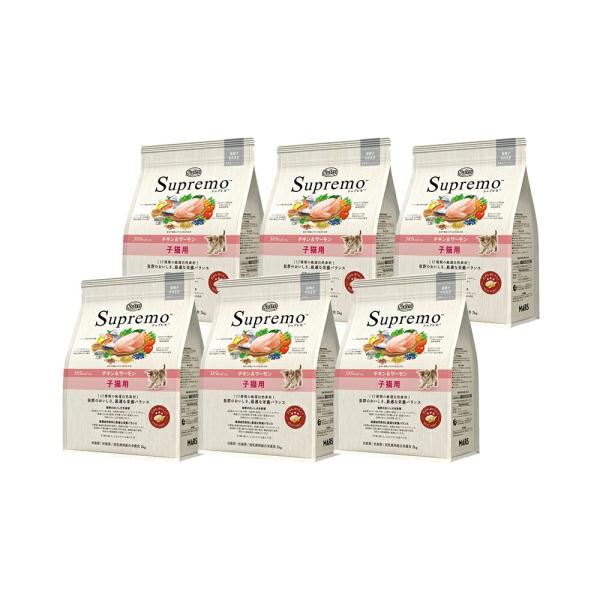 SALE！シュプレモ 子猫用 チキン＆サーモン ニュートロ 子猫 シュプレモ 子猫用 チキン&サーモン 2kg×6袋