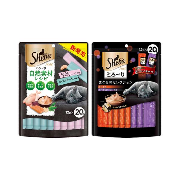 他サイト： キャットフード　シーバ　とろ〜り　メルティ　１２ｇ×２０Ｐ　２種セット　まぐろ×まぐろの商品画像