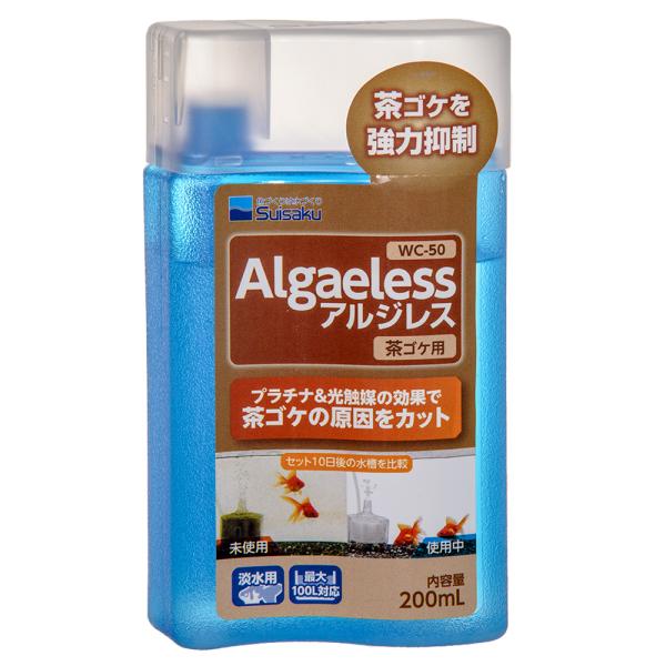 メーカー：水作 水作　アルジレス　茶ゴケ用　２００ｍｌ　水槽セット初期　4974105025502　20230406　ｙ23ｍ04　mura　アクアリウム用品　アクア用品　アクアリウム　淡水　コケ対策　コケ抑制　コケ　茶ゴケ　キンギョ　金魚...