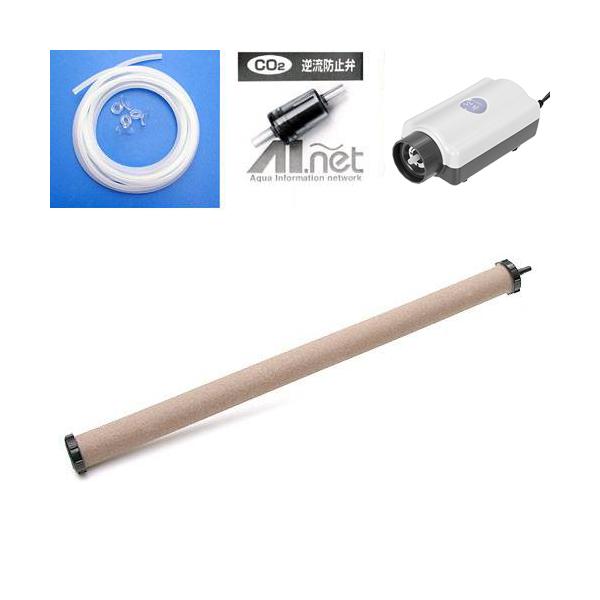 ibuki_seramic　ibuki_airpomp　アクアリウム用品　アクア用品　エアレーション　エアレーションセット　６０ｃｍ水槽用エアレーションセット　ＳＳＰＰ―３Ｓ＋逆止弁＋キスゴム×３＋チューブ３ｍ＋セラミックエアストーン　２３...