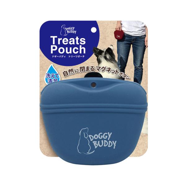 メーカー：プラッツ プラッツ　ドギーバディ　トリーツポーチ　ネイビー　犬　携帯おやつ入れ　トレーニング　4979007136646　20210929　ＧＢＮＭ　y21m09　犬用品　お出かけ　お出掛け　お散歩　散歩　バッグ　お散歩バッグ　オ...