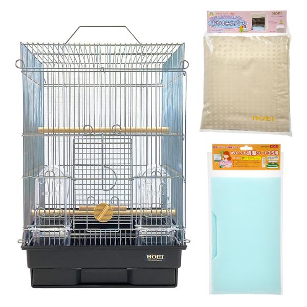 メーカー：ＨＯＥＩ birdcvset　鳥籠　cage　35tnrg　black　黒　ＨＯＥＩ　３５手のり　G　ブラック　4963067010930　小動物　鳥　ケージ　小鳥　文鳥　十姉妹　キンカチョウ　インコ　小型インコ　セキセイインコ　...
