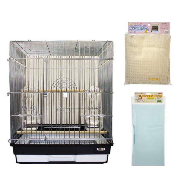 メーカー：ＨＯＥＩ birdcvset　鳥籠　cage　465ink　black　黒　ＨＯＥＩ　４６５インコ　ブラック　4963067012798　小動物　鳥　ケージ　小鳥　文鳥　十姉妹　キンカチョウ　インコ　小型インコ　セキセイインコ　ボ...