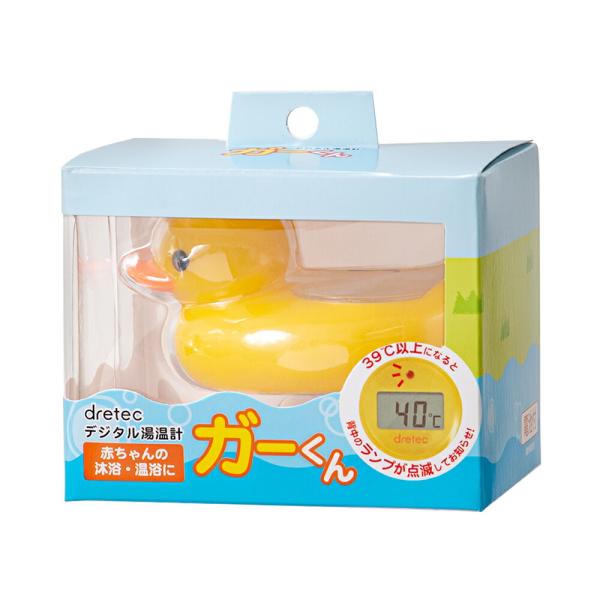 他サイト： 水温計　ドリテック　デジタル湯温計　ガーくん　イエロー　あひる　水温計の商品画像