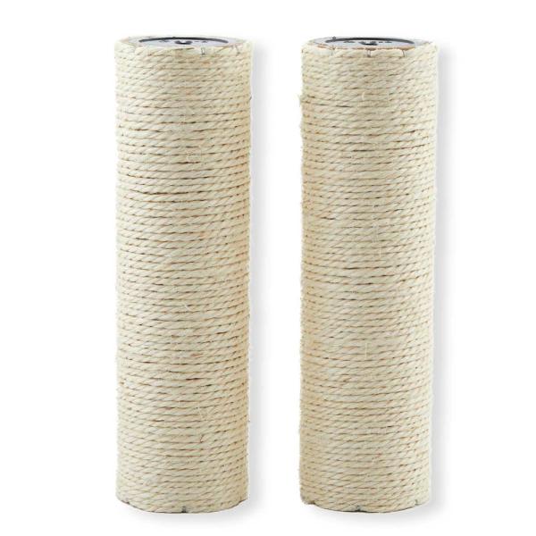 メーカー：猫壱 猫用　爪とぎ　猫壱　バリバリつめとぎポール　麻　交換用　２本セット　4580471869956　猫　猫用品　つめとぎ　キャットポール　ねこいち　立ち研ぎ　綿縄　ネコ　キャットタワー　bnr_cat_nekoiti_tume　...